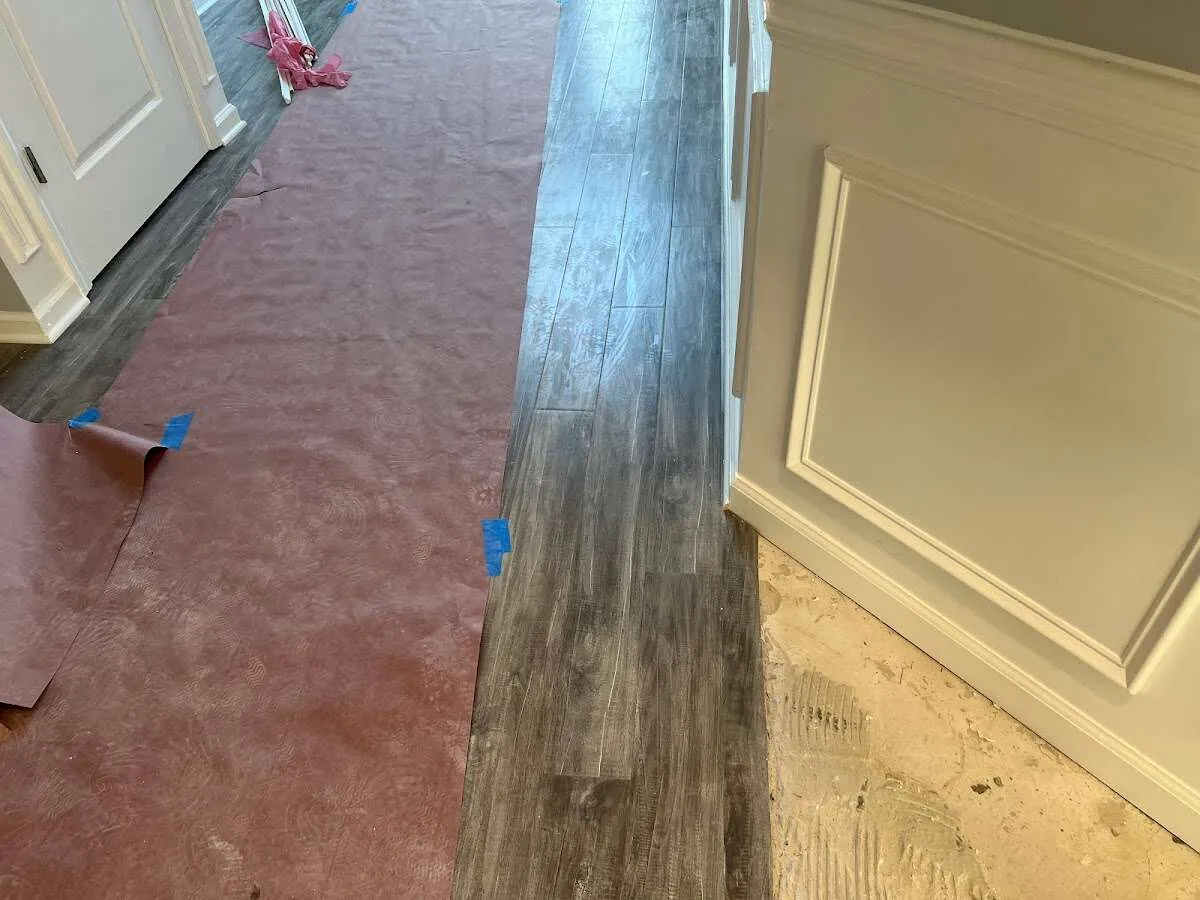 Completed marble shower restoration in Loughman