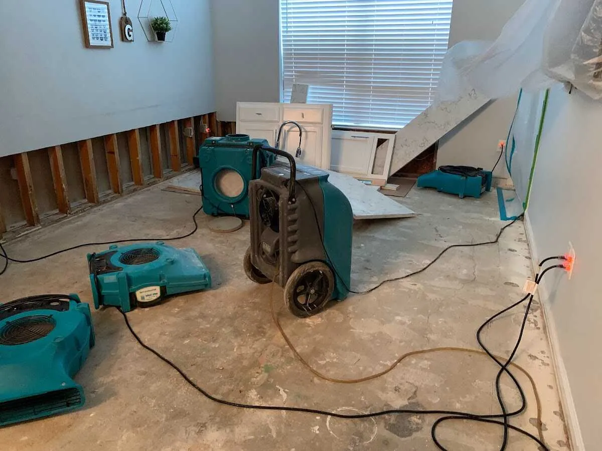 Dehumidifier in flood-cut room for Water Extraction & Removal in Loughman